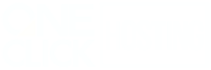 One Click Hosting Logo-white-90opacity